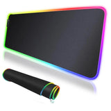 All black RGB Non-Slip Gaming Mousepad