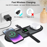 3 in 1 Fast Wireless Charging Pad Station