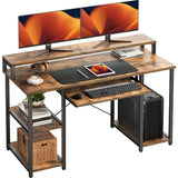 47 Inch Home Office Desk With Monitor Stand