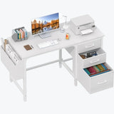 Computer Desk with File Drawers Cabinet