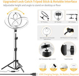 26/33cm LED Selfie Ring Light Lamp With Tripod