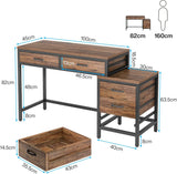 Tribesigns Computer Desk with 5 Drawers