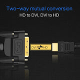 HDMI-compatible to DVI Cable